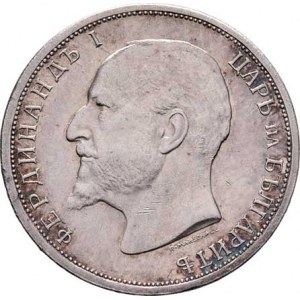 Bulharsko, Ferdinand I. jako král, 1908 - 1918, Lev 1913, KM.31 (Ag835), 5.010g, nep.hr., nep.rysky