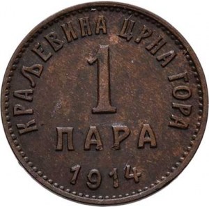 Černá Hora, Nikola I. jako král, 1910 - 1918, Para 1914, KM.16 (bronz), 1.666g, nep.hr., nep.rysky,