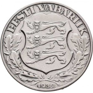 Estonsko, I.republika, 1919 - 1940, 2 Koruna 1932 - Universita Tartu, KM.13 (Ag500,