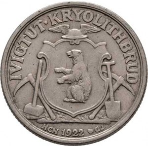 Grónsko, Christian X., 1912 - 1947, 10 Koruna 1922 HCN-GJ, Kodaň, KM.Tn49 (CuNi),