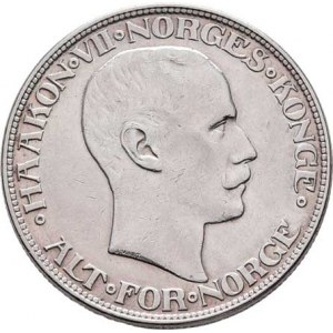 Norsko, Haakon VII., 1905 - 1957, 2 Koruna 1917, KM.370 (Ag800), 14.966g, dr.hr.,