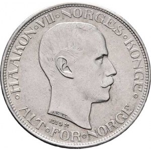 Norsko, Haakon VII., 1905 - 1957, 50 Öre 1919, KM.374 (Ag600), 4.972g, nep.hr.,