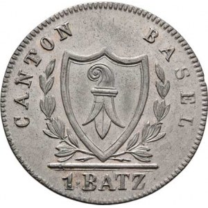 Švýcarsko - kanton Basilej, Batzen 1826 B, KM.208 (bilon), 2.538g, pěkná patina,