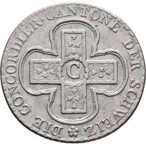 Švýcarsko - kanton Solothurn, 5 Batzen 1826, KM.82 (Ag), 4.276g, nep.hr.,