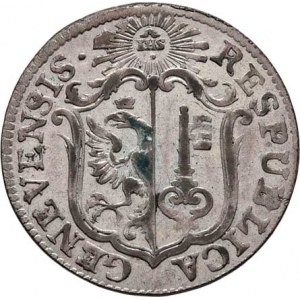 Švýcarsko - kanton Ženeva, 6 Sols 1791 PB, KM.82 (Ag), 2.834g, patina, téměř