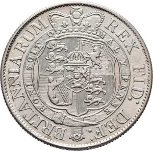 Velká Británie, George III., 1760 - 1820, 1/2 Crown 1818, Londýn, SCBC.3788, KM.672 (Ag925),