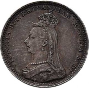 Velká Británie, Victoria, 1837 - 1901, 2 Pence 1890 - typ Maundy sets, Londýn, SCBC.3935,