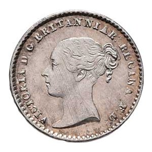 Velká Británie, Victoria, 1837 - 1901, Penny 1845 - typ Maundy Sets, Londýn, SCBC.3920,