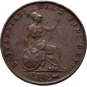 Velká Británie, Victoria, 1837 - 1901, 1/2 Penny 1857, Londýn, SCBC.3949, KM.726 (Cu),