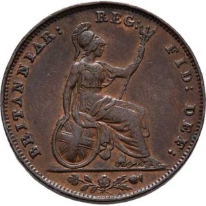 Velká Británie, Victoria, 1837 - 1901, Farthing 1853, SCBC.3950, KM.725 (bronz), 4.688g,