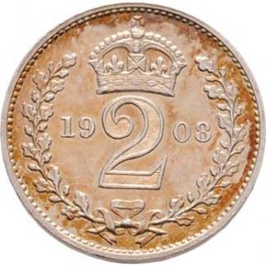 Velká Británie, Edward VII., 1901 - 1910, 2 Pence 1908 - typ Maundy Sets, Londýn, SCBC.3988,