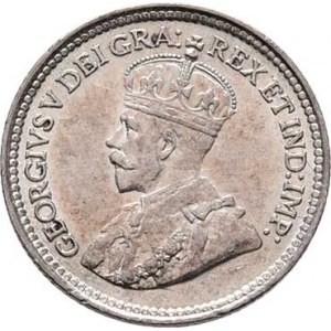 Kanada - Newfoundland, George V., 1910 - 1936, 5 Cents 1912, KM.13 (Ag925), 1.175g, nep.hr.,