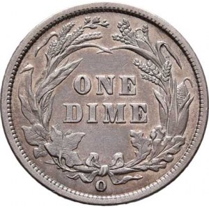 USA, Dime (10 Cent) 1894 O - Barber, KM.113 (Ag900),