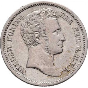 Nizozemská Indie, Willem I., 1815 - 1840, 1/4 Gulden 1826, Utrecht, KM.301.1 (Ag893), 4.012g,