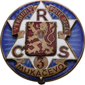 Československo - regionální medaile a odznaky, Mukačevo b.l. - Výkonný policejní orgán RČS - čísl.3