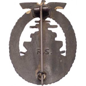 Německo - III.říše, Bojov.odznak válečného námořnictva - Sign.R.S.,