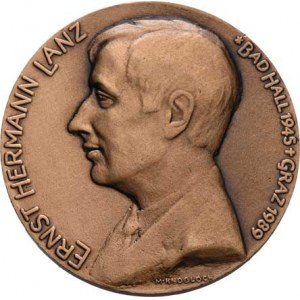 Knobloch Milan, 1921 - 2020, Numismatik Ernst Hermann Lanz - úmrtní medaile 1989 -