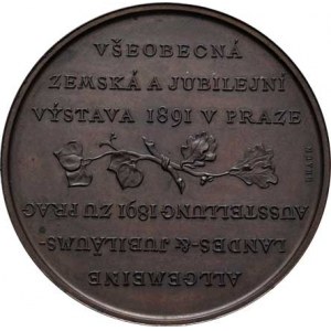Praha - medaile Zemské jubilejní výstavy 1891, Braun - bronzová medaile pro vystavovatele - český