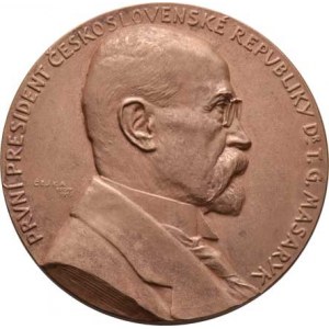 Československo - medaile s portrétem T.G.Masaryka, Čejka - Akademický spolek ve Vídni 1919 - poprsí