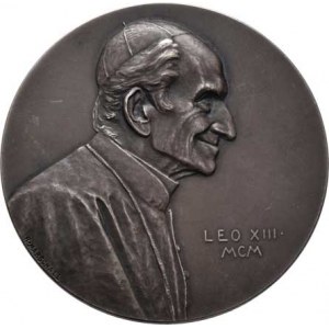 Vatikán, Leo XIII., 1878 - 1903, Marchall - pamět.medaile na rok 1900 - poprsí zprava,
