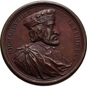 Velká Británie, Richard III. (1483-1485) - pamětní medaile, cca 1885