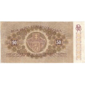 Československo - státovky I. emise, 50 Koruna 1919, série 0055, BHK.11b, He.11b,