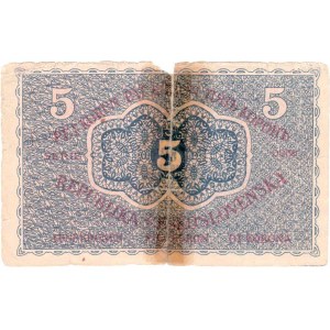 Československo - státovky II. emise, 5 Koruna 1921, série 3 - dobové falzum, jako BHK.18,