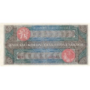 Československo - státovky II. emise, 50 Koruna 1922, série 021, BHK.19a, He.19a,