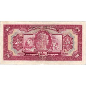 Československo - bankovky Národ. banky Československé, 500 Koruna 1929, série A, BHK.23b, He.23b, 