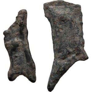 Sarmatia, Olbia, 5.stol. př.Kr., AE mince ve tvaru delfína, SG.1684, 25x10 mm,