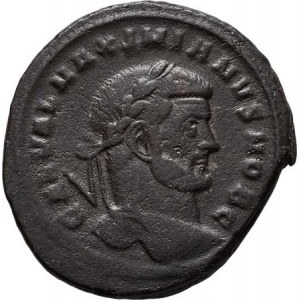 Maximianus Galerius - jako césar, 293 - 305, AE Follis, Rv:GENIO.POPVLI.ROMANI., RIC.6.66b,