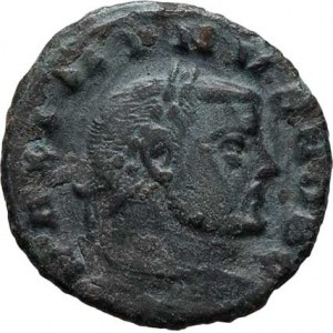 Maximinus II. Daia - jako césar, 305 - 310, AE 1/4 Follis, Rv:GENIO.POPVLI.ROMANI., RIC.171b,