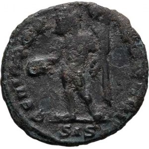 Maximinus II. Daia - jako césar, 305 - 310, AE 1/4 Follis, Rv:GENIO.POPVLI.ROMANI., RIC.171b,