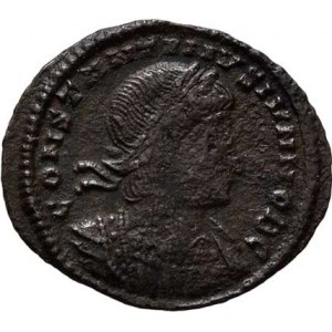 Constantius II. - jako césar, 324 - 337, AE3/4, Rv:GLORIA.EXERCITVS., S.3887, RIC.540 -