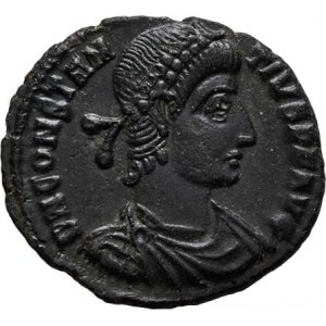 Constantius II., 337 - 361, AE3, Rv:FEL.TEMP.REPARATIO., císař na lodi,