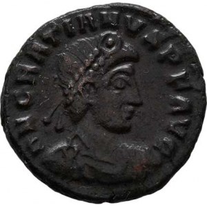 Gratianus, 367 - 383, AE3, Rv:GLORIA.ROMANORVM., S.4042, RIC.14c -