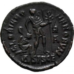 Gratianus, 367 - 383, AE3, Rv:GLORIA.ROMANORVM., S.4042, RIC.14c -