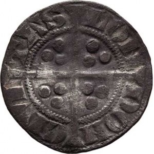 Anglie, Edward III., 1327 - 1377, Penny b.l., mincovna Londýn, podobná jako SCBC.1612,