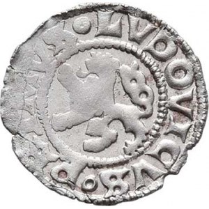 Ludvík I., 1516 - 1526, Bílý peníz, Cn.A08, Sm.10, CH.607, 0.505g, nep.nedor.