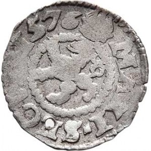 Maxmilian II., 1564 - 1576, Bílý peníz 1576, K.Hora-Šatný, J.2b, MKČ.206, 0.388g,