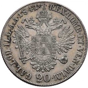 Ferdinand V., 1835 - 1848, 20 Krejcar 1841 C, Praha, 6.685g, nep.just., skvrnky,