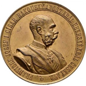 František Josef I., 1848 - 1916, Christlbauer - česká medaile na návštěvu Prahy 1891 -