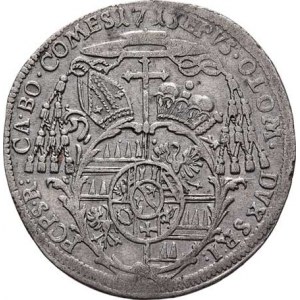 Olomouc-biskup., W.Hanibal Schrattenbach, 1711 - 1738, VI Krejcar 1713, S-V.704 (B3/C1), 2.743g, ne