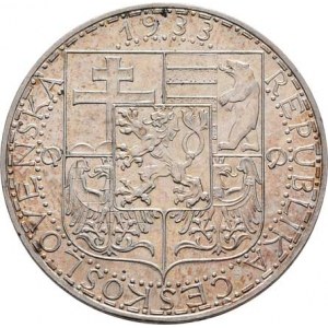 Československo 1918 - 1938, 20 Koruna 1933, KM.17 (Ag700), 11.986g, nep.hr.,