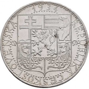 Československo 1918 - 1938, 20 Koruna 1934, KM.17 (Ag700), 12.030g, nep.hr.,
