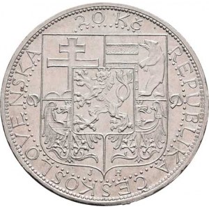 Československo 1918 - 1938, 20 Koruna 1937 - T.G.Masaryk, KM.18 (Ag700), 11.996g,