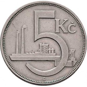Československo 1918 - 1938, 5 Koruna 1926, KM.10 (CuNi), 9.831g, dr.hr.,
