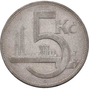 Československo 1918 - 1938, 5 Koruna 1932, KM.11 (Ag500), 6.884g, dr.hr.,