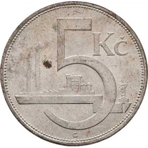 Československo 1918 - 1938, 5 Koruna 1932, KM.11 (Ag500), 6.985g, nep.hr.,