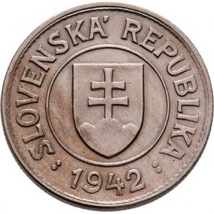Slovenská republika, 1939 - 1945, Koruna 1942, KM.6 (CuNi), varianta s otevřenou 4